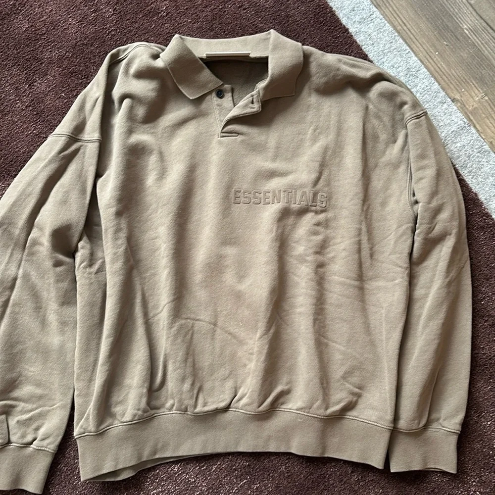 Men’s Essentials Collared Sweatshirt - Picture 1 of 4
